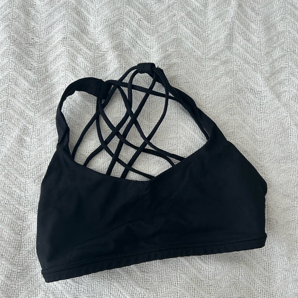 Lululemon Black Strappy Women's Bralette